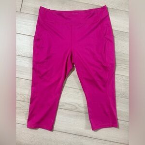 Tek Gear Pink Leggings Cropped Athletic Wear